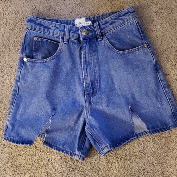 Princess Polly Pants - Princess Polly Distressed Mom Shorts